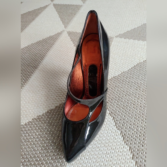 Jonathan Kelsey Designer Leather Patent Heels - Picture 2 of 5